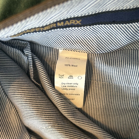 HART SCHAFFNER MARX 100% Wool Dress Pants Men’s Size approx 30/30. Slate Brown - Picture 4 of 5